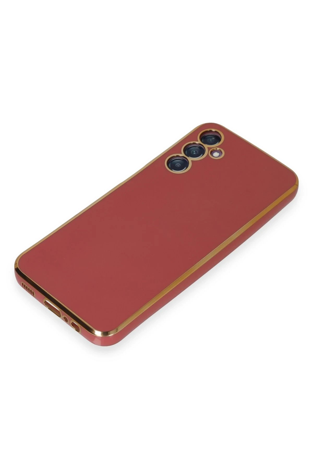 Samsung Galaxy M14 5G Kılıf Volet Silikon - Kırmızı-(5796) - Görsel 4