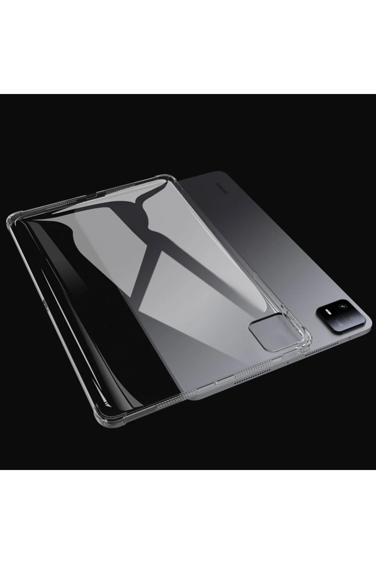Xiaomi Pad 6 Kılıf Anti Şeffaf Tablet Silikon - Şeffaf-(5796) - Görsel 2