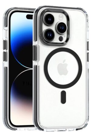 iPhone 15 Pro Bella Magsafe Kapak - Siyah-(5796)