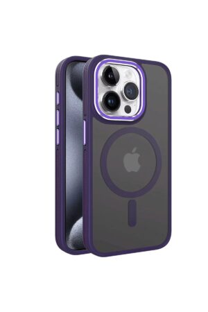 iPhone 13 Pro Max Winner Magsafe Kapak - Derin Mor-(5796)