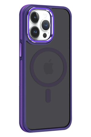 iPhone 14 Pro Winner Magsafe Kapak - Derin Mor-(5796)