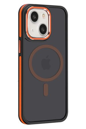 iPhone 15 Winner Magsafe Kapak - Turuncu-(5796)