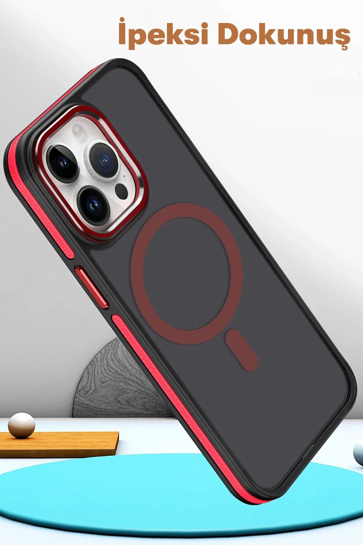 iPhone 15 Pro Winner Magsafe Kapak - Derin Mor-(5796) - Görsel 4