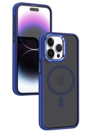 iPhone 15 Pro Winner Magsafe Kapak - Lacivert-(5796)