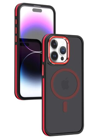 iPhone 15 Pro Winner Magsafe Kapak - Kırmızı-(5796)