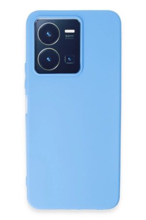 Vivo Y35 Kılıf First Silikon - Mavi-(5796)