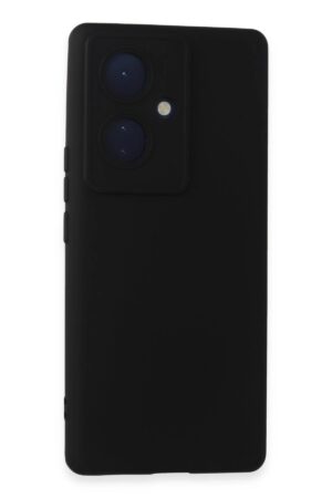Vivo V29 Lite Kılıf Nano içi Kadife Silikon - Siyah-(5796)