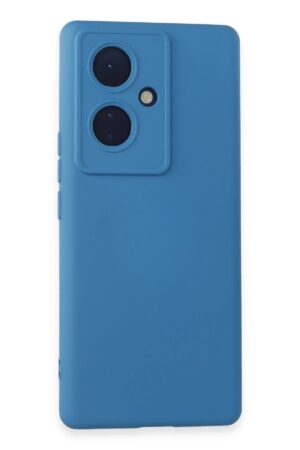 Vivo V29 Lite Kılıf Nano içi Kadife Silikon - Mavi-(5796)