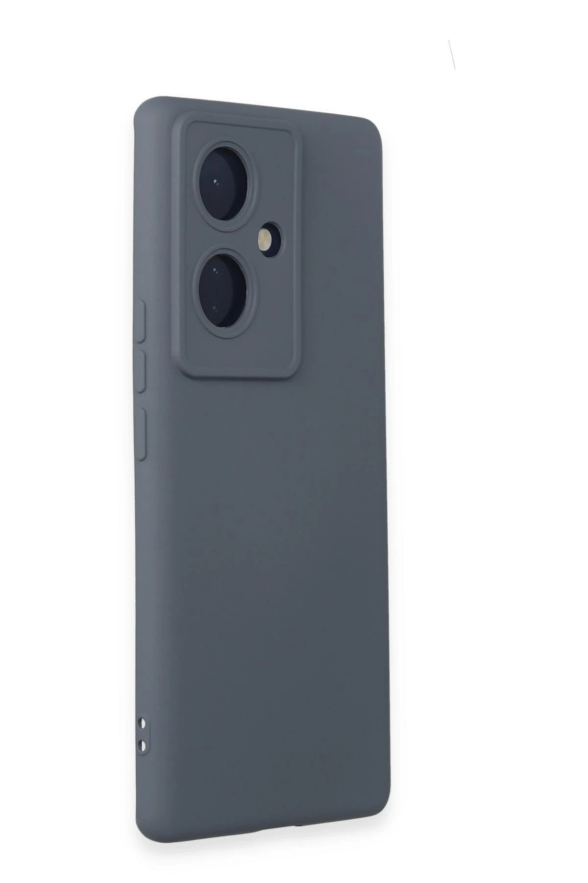 Vivo V29 Lite Kılıf Nano içi Kadife Silikon - Gri-(5796) - Görsel 2