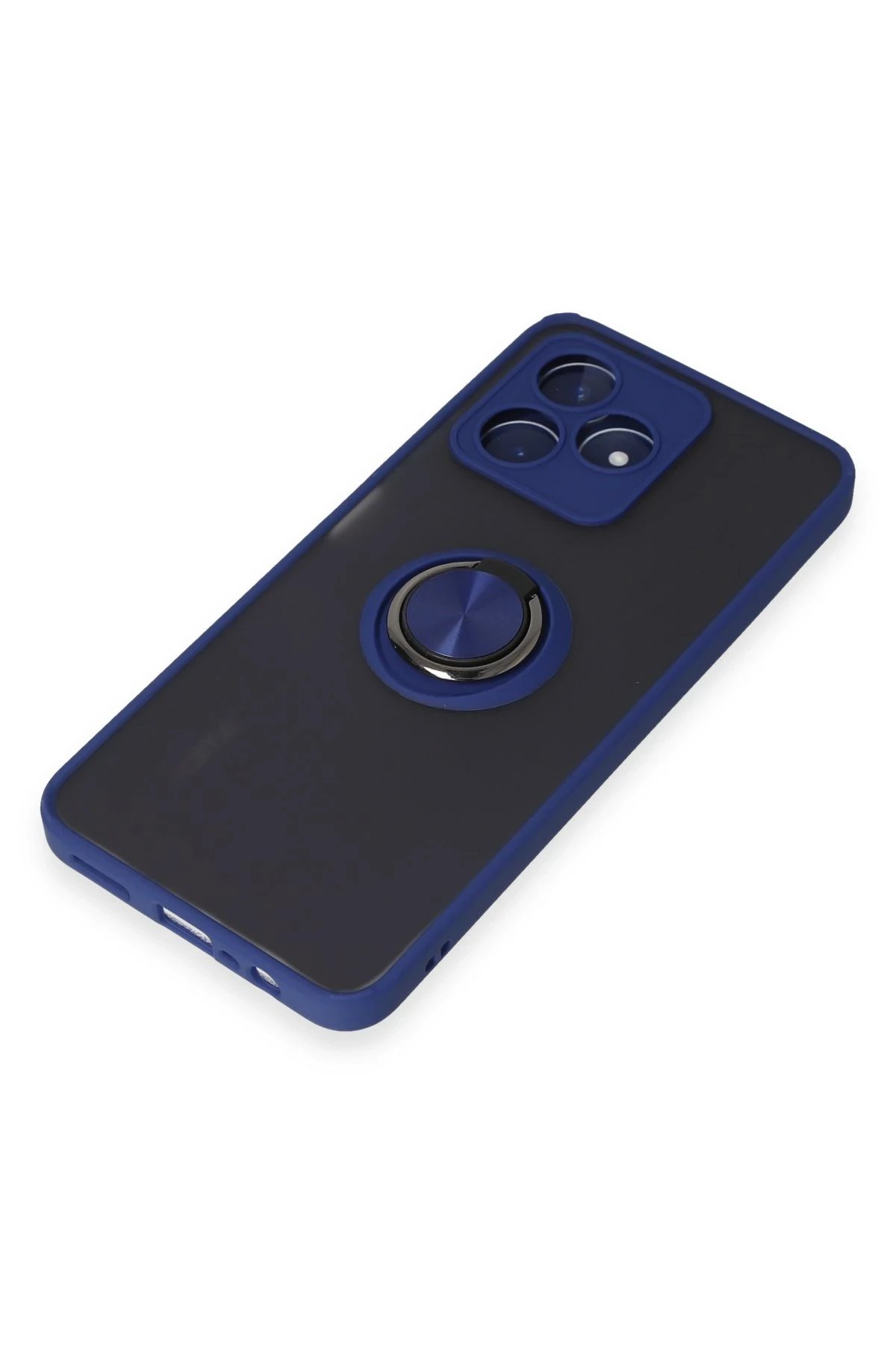 Realme C53 Kılıf Montreal Yüzüklü Silikon Kapak - Lacivert-(5796) - Görsel 5