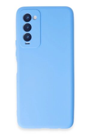 Tecno Camon 18 Kılıf First Silikon - Mavi-(5796)