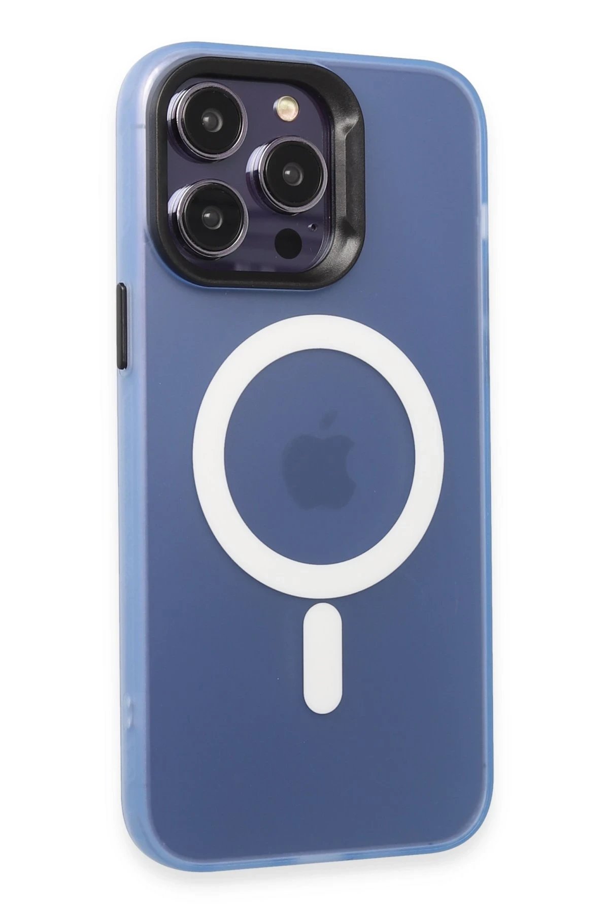 iPhone 15 Pro Max Kılıf Mateks Magsafe Kapak - Sierra Blue-(5796) - Görsel 2