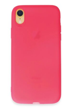 iPhone XR Kılıf First Silikon - Pembe-(5796)