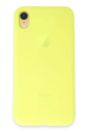 iPhone XR Kılıf First Silikon - Parlak Yeşil-(5796)