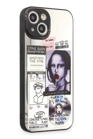 iPhone 15 Kılıf Mirror Desenli Kapak - Mirror - 2-(5796)