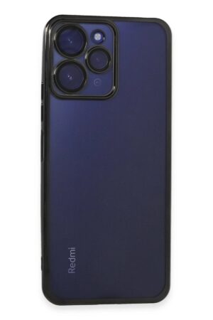 Xiaomi Redmi 12 Kılıf Lensli Silikon - Siyah-(5796)