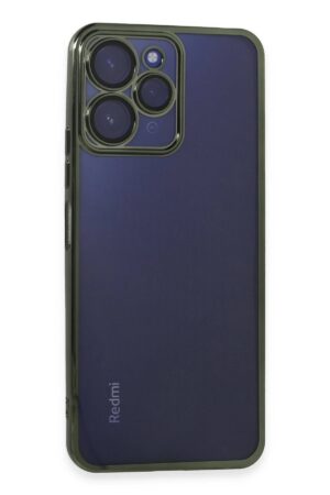 Xiaomi Redmi 12 Kılıf Lensli Silikon - Yeşil-(5796)