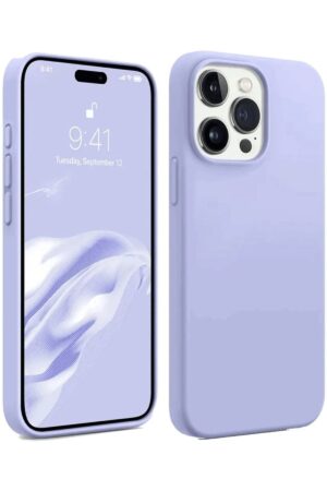 iPhone 15 Pro Kılıf First Silikon - Lila-(5796)
