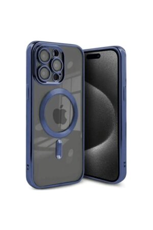 iPhone 15 Pro Max Kılıf Kross Magneticsafe Kapak - Lacivert-(5796)