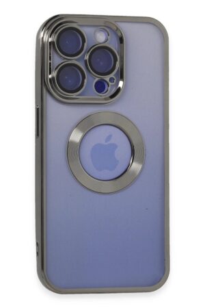 iPhone 15 Pro Kılıf Slot Silikon - Titan Gri-(5796)