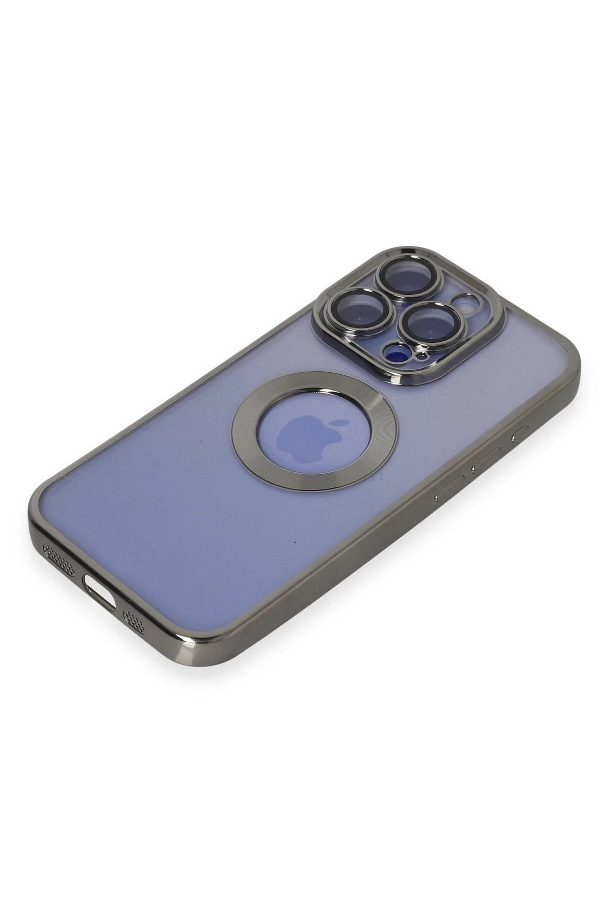 iPhone 15 Pro Kılıf Slot Silikon - Titan Gri-(5796) - Görsel 4