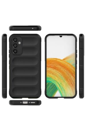 Samsung Galaxy M34 5G Kılıf Optimum Silikon - Siyah-(5796)