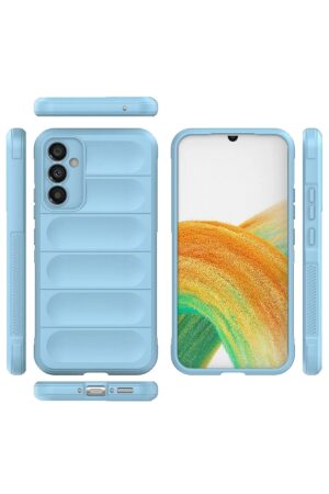 Samsung Galaxy M34 5G Kılıf Optimum Silikon - Sky Blue-(5796)