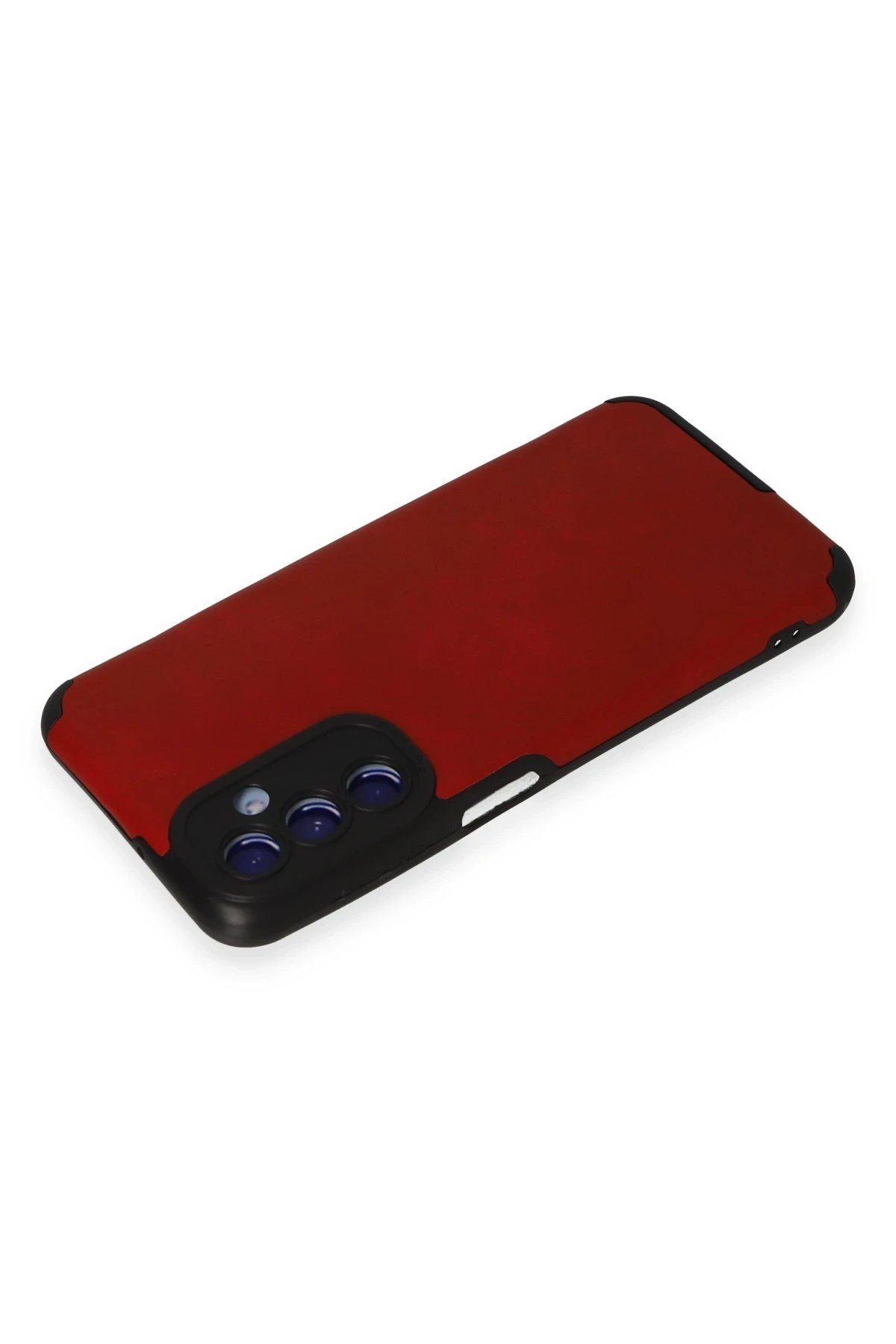 Samsung Galaxy M34 5G Kılıf Loop Deri Silikon - Kırmızı-(5796) - Görsel 3