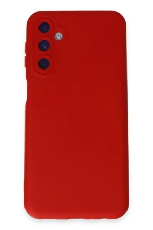 Samsung Galaxy M34 5G Kılıf Nano içi Kadife Silikon - Kırmızı-(5796)