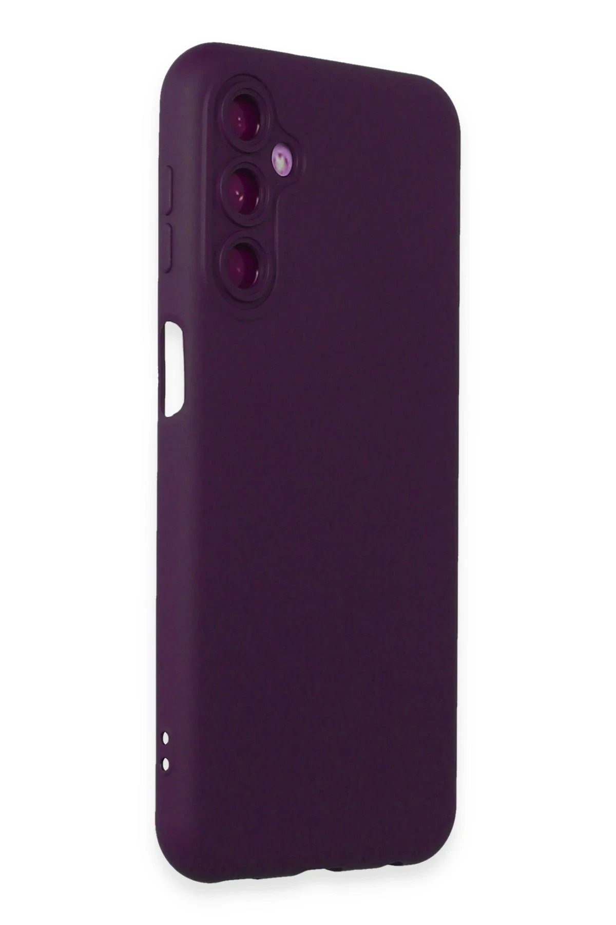 Samsung Galaxy M34 5G Kılıf Nano içi Kadife Silikon - Mor-(5796) - Görsel 2