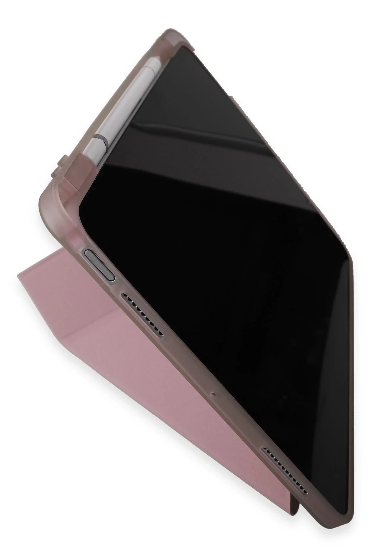 Xiaomi Pad 6 Kılıf Kalemlikli Mars Tablet Kılıfı - Rose Gold-(5796) - Görsel 5