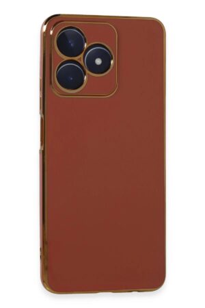 Realme C53 Kılıf Volet Silikon - Kırmızı-(5796)