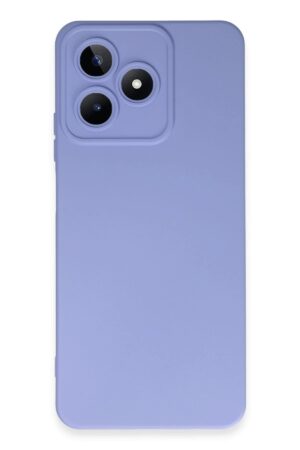 Realme C53 Kılıf Nano içi Kadife Silikon - Lila-(5796)