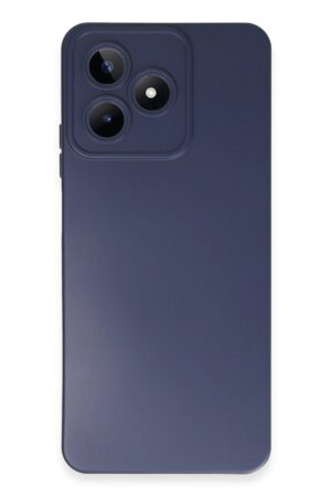 Realme C53 Kılıf Nano içi Kadife Silikon - Lacivert-(5796)