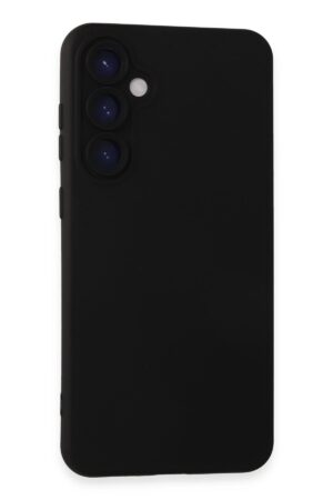 Samsung Galaxy S23 FE Kılıf Nano içi Kadife Silikon - Siyah-(5796)