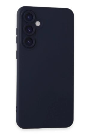 Samsung Galaxy S23 FE Kılıf Nano içi Kadife Silikon - Lacivert-(5796)