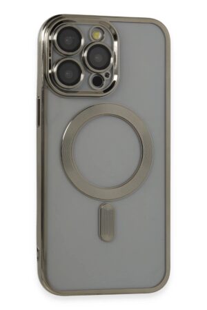 iPhone 14 Pro Max Kılıf Kross Magneticsafe Kapak - Titan Gri-(5796)