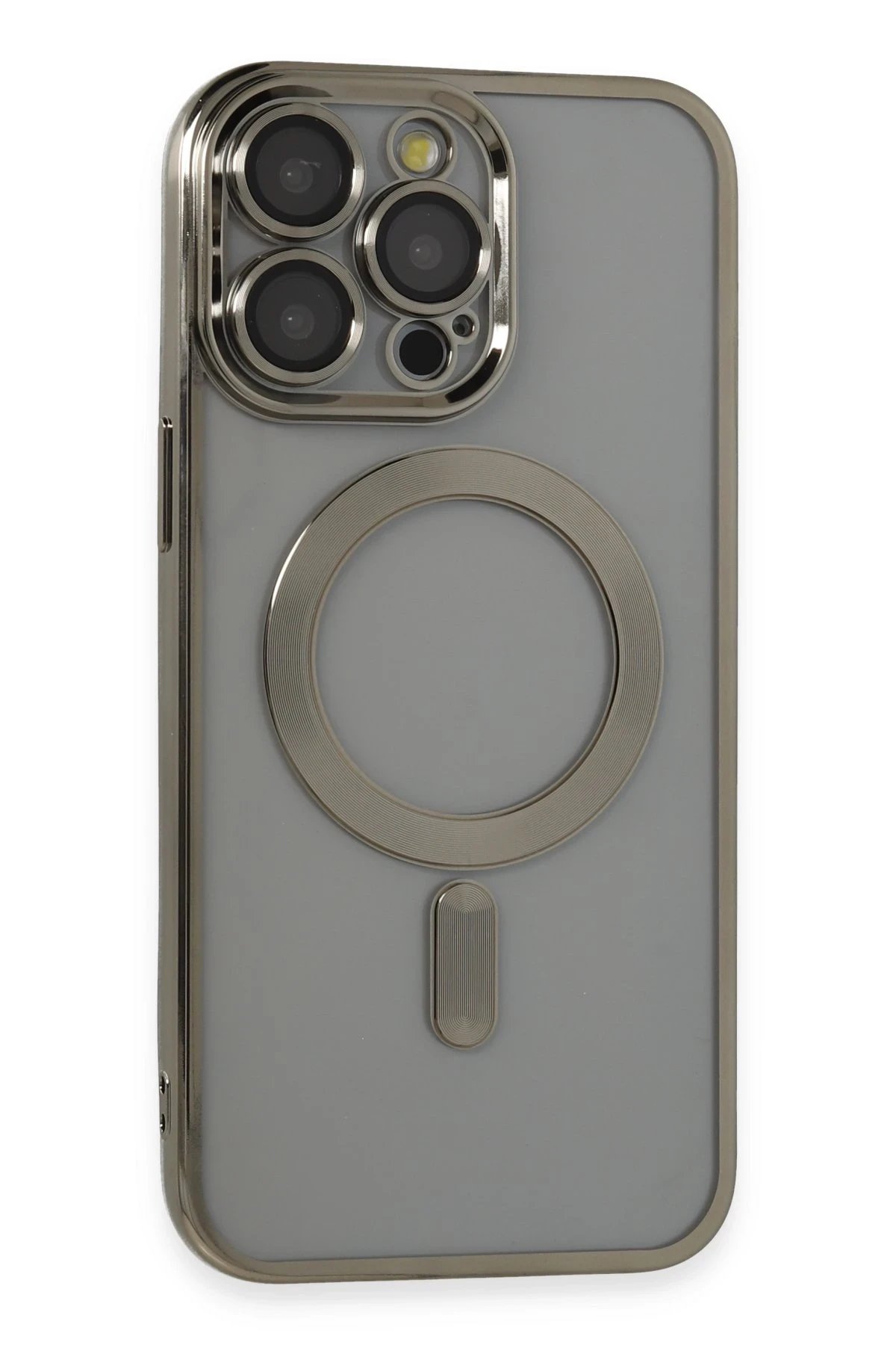 iPhone 14 Pro Max Kılıf Kross Magneticsafe Kapak - Titan Gri-(5796)