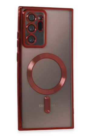 Samsung Galaxy Note 20 Ultra Kılıf Kross Magneticsafe Kapak - Kırmızı-(5796)
