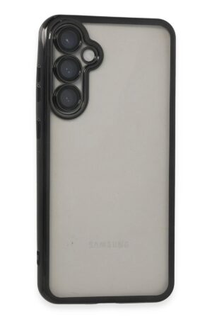 Samsung Galaxy S23 FE Kılıf Lensli Silikon - Siyah-(5796)