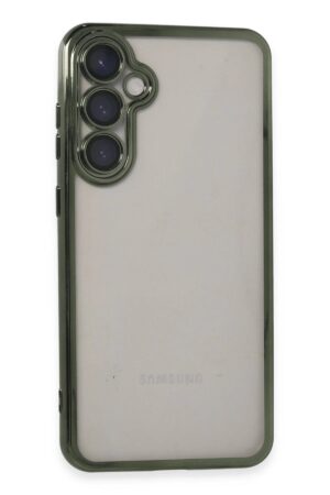 Samsung Galaxy S23 FE Kılıf Lensli Silikon - Yeşil-(5796)