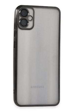 Samsung Galaxy A05 Kılıf Lensli Silikon - Siyah-(5796)