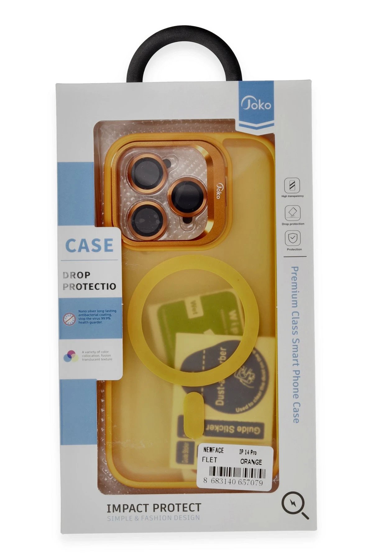 iPhone 14 Pro Kılıf Flet Lens Magsafe Kapak - Siyah-(5796) - Görsel 4