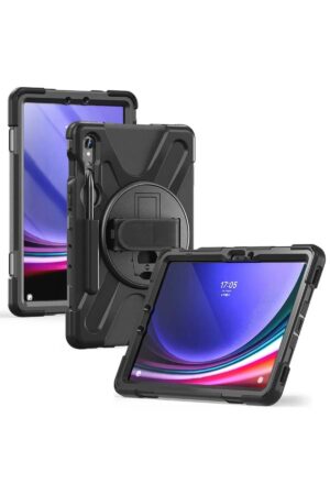 Samsung Galaxy X510 Tab S9 FE 11 Kılıf Amazing Tablet Kapak - Siyah-(5796)