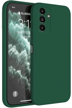 Samsung Galaxy S23 FE Kılıf First Silikon - Koyu Yeşil-(5796)