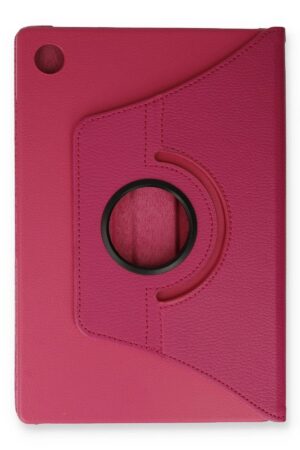 Samsung Galaxy Tab A9 Kılıf 360 Tablet Deri Kılıf - Pembe-(5796)