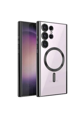 Samsung Galaxy S24 Ultra Kılıf Kross Magneticsafe Kapak - Siyah-(5796)