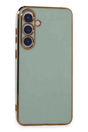 Samsung Galaxy S24 Kılıf Volet Silikon - Açık Yeşil-(5796)
