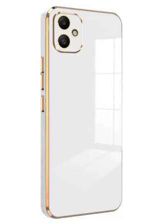 Samsung Galaxy A05 Kılıf Volet Silikon - Beyaz-(5796)