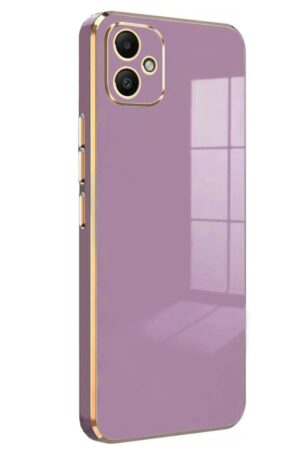 Samsung Galaxy A05 Kılıf Volet Silikon - Mor-(5796)